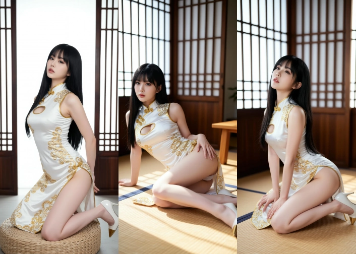 AIG No.008_长发美女旗袍性感美腿 主题写真 [68P]