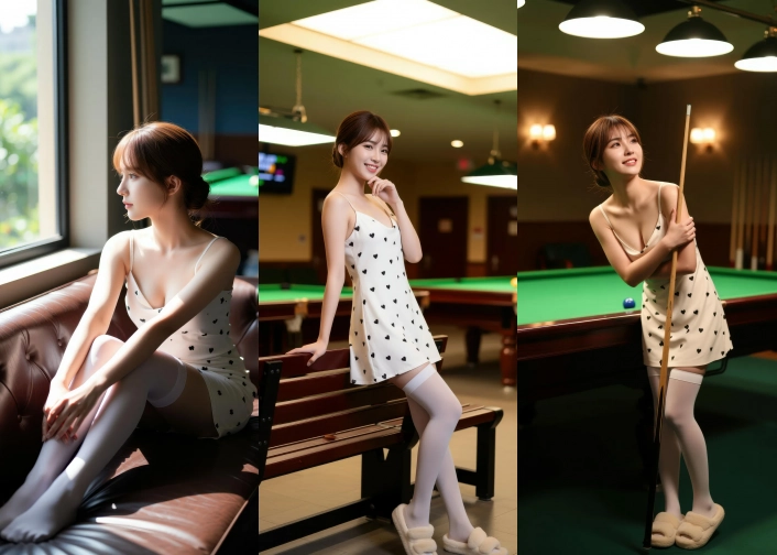AIG No.010_奶盖布丁luna_萌妹爱台球 主题写真 [60P]