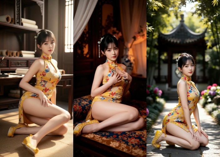 AIG No.013_茗灵儿_旗袍制服美腿 主题写真 [74P]