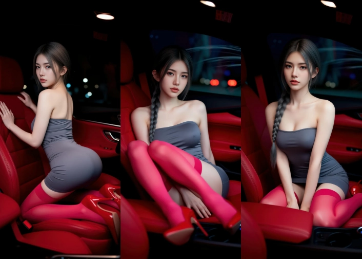 AIG No.018_熙蕾学姐ruby_酒吧黑丝长腿跑车美女 [83P]
