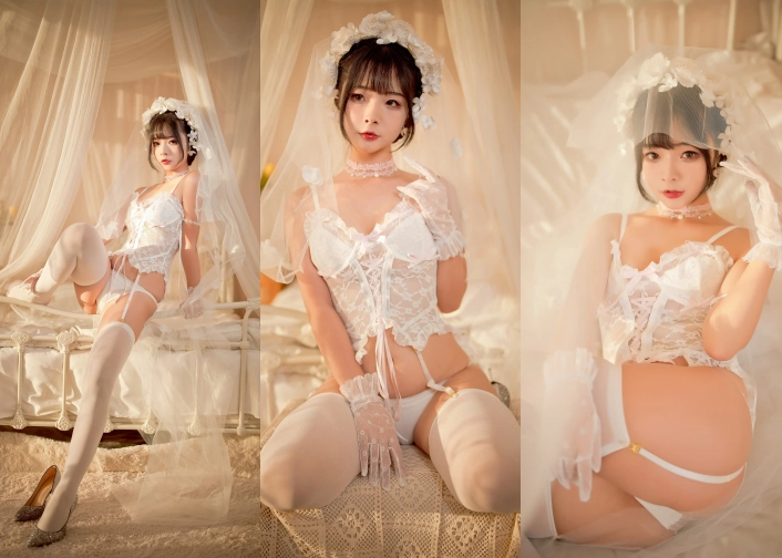 Coser@Yuuhui玉汇No.004 – 纯白花嫁 主题写真 [60P]